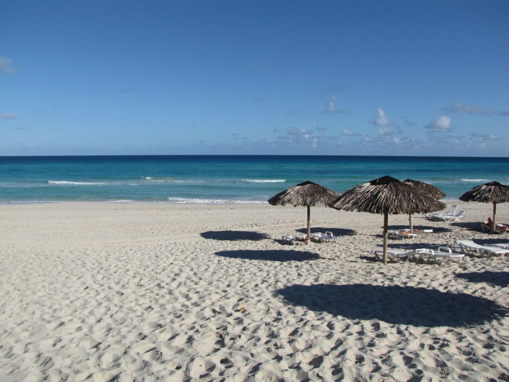 Sandy beach view