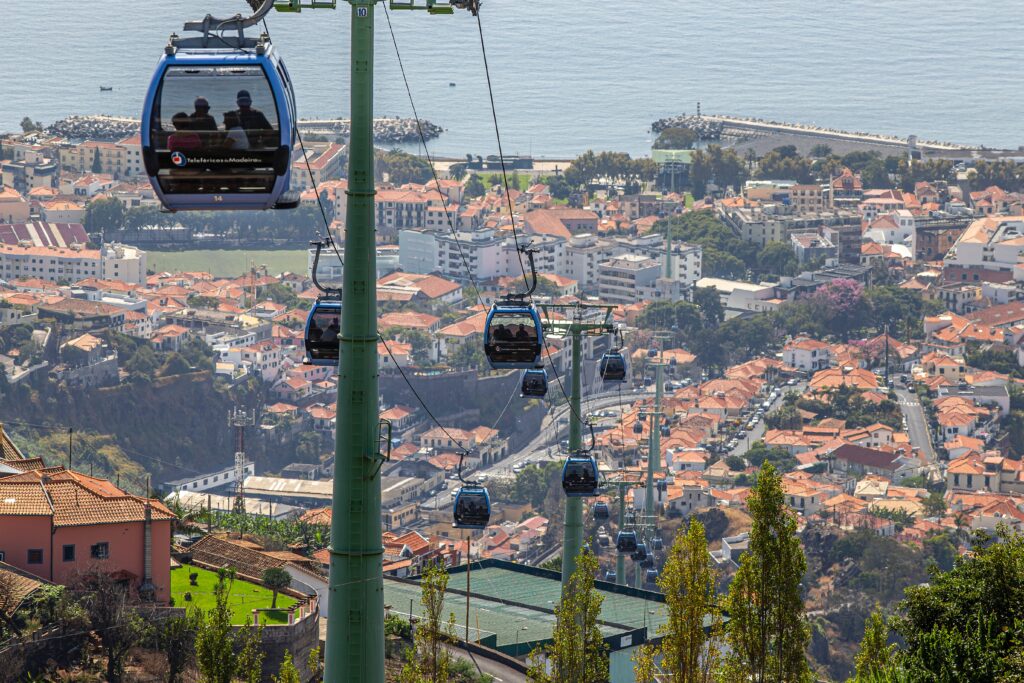 Cable Cars over Funchal, Madeira