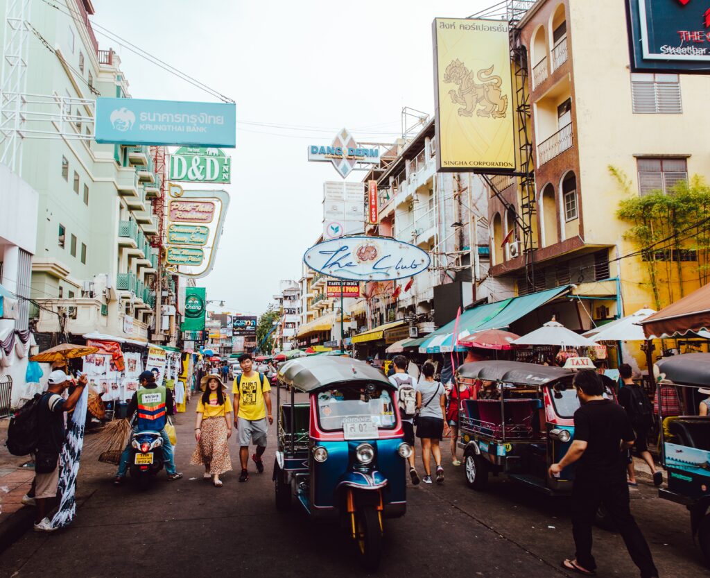 People on the street in Bangkok