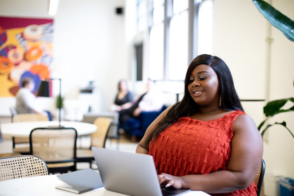 Woman on laptop