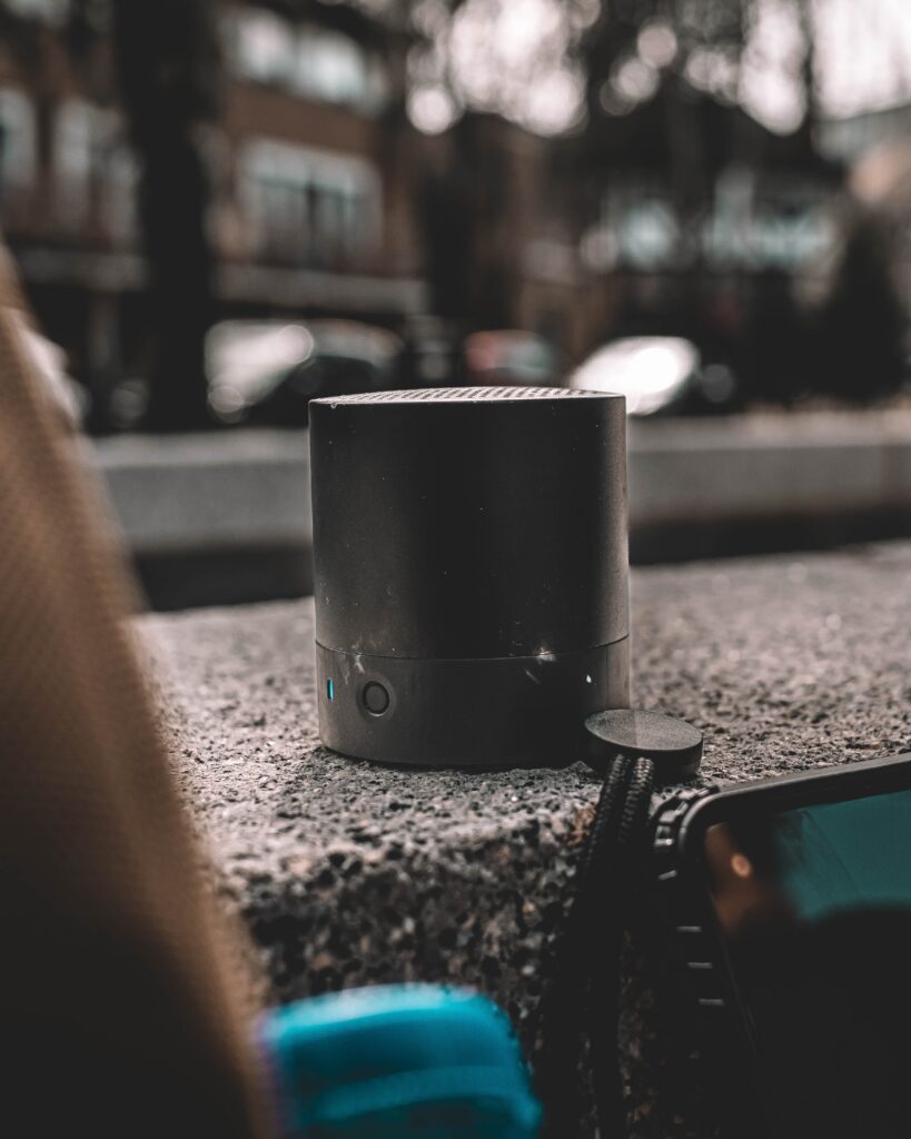 portable speaker outdoors gadget