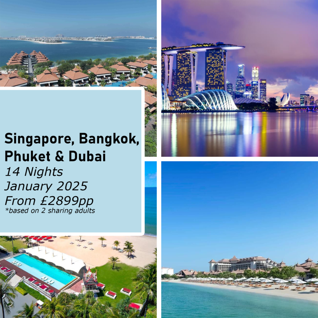 Multicentre Dubai and South Asia holiday package