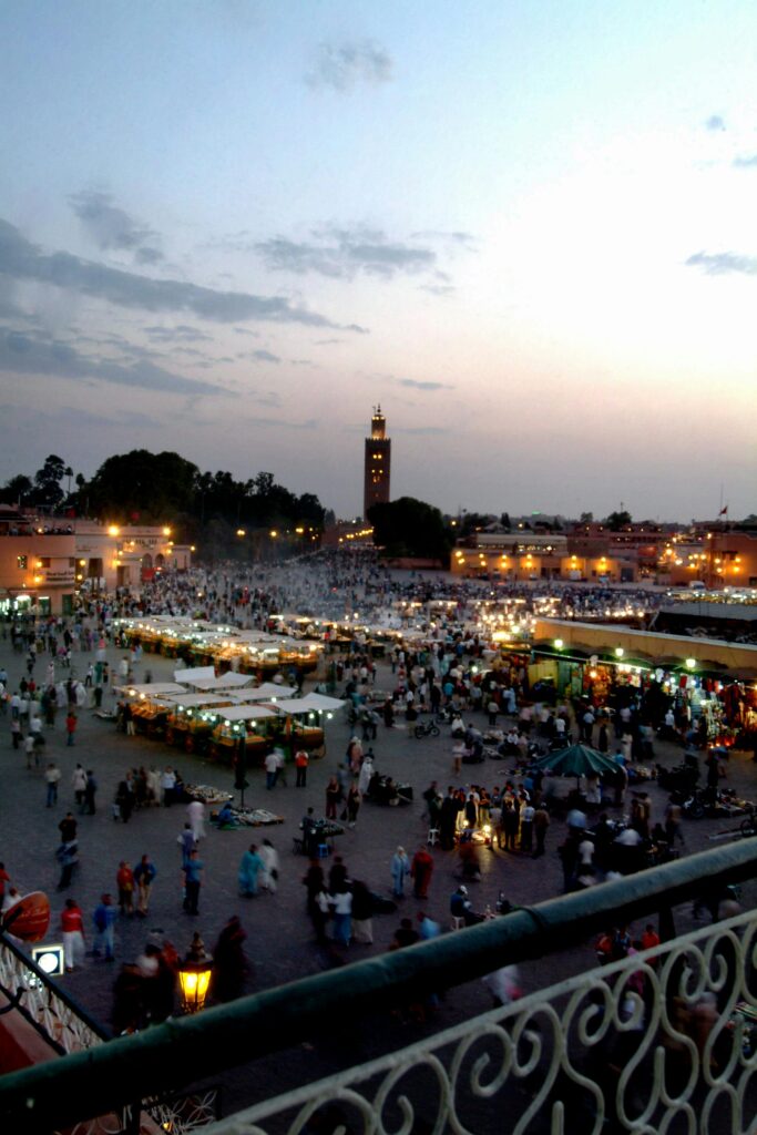 Night time on Jemaa al Fnaa, Morocco